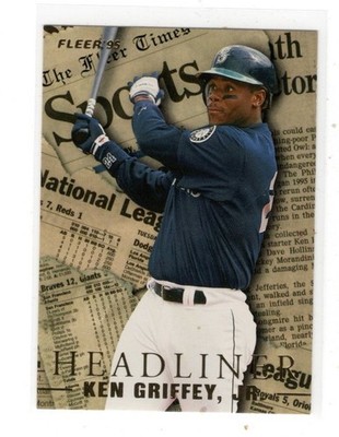 1995 Fleer Update Headliner Ken Griffey Jr #11 Insert