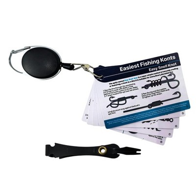 Easiest Fishing Knots Waterproof Guide with 12 Fishing Line Knot Types, Inclu...