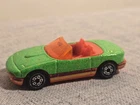 Vintage Hot Wheels 1990 Green Orange Mazda Miata MX5 Convertible 1/64 Sparkle