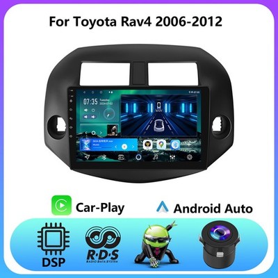 32GB For Toyota RAV4 2006-2012 Radio Apple CarPlay Android 13 Car Stereo GPS BT