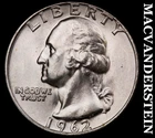1962 Washington Quarter- Silver- Choice Gem Brilliant Uncirculated Luster #J5595