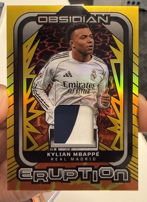 2026 Obsidian Eruption Gold Kylian Mbappe  #9/10 Duel Color Patch Jersey # Match