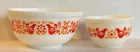 2 Vintage PYREX Friendship Birds Nesting Mixing Bowls #401 1.5 Pt & #403 2.5 Qt