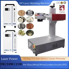 CRS 5/10/15W UV Laser Marking Machine Chiller For Leather Glass Wood Acrylic PVC