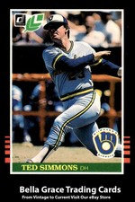 1985 Leaf Donruss Ted Simmons #104 Milwaukee Brewers
