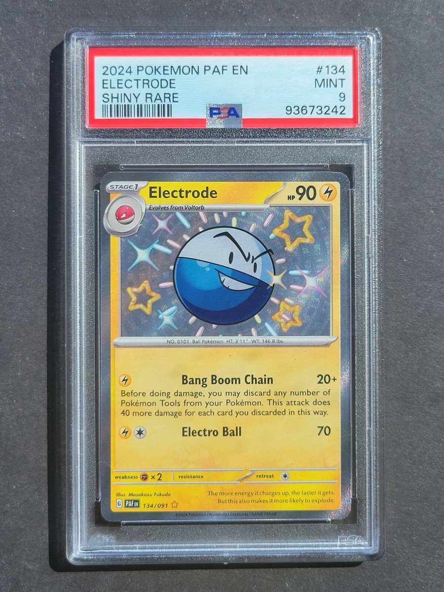 PSA 9 ELECTRODE 134/091 - SCARLET & VIOLET PALDEAN FATES SHINY