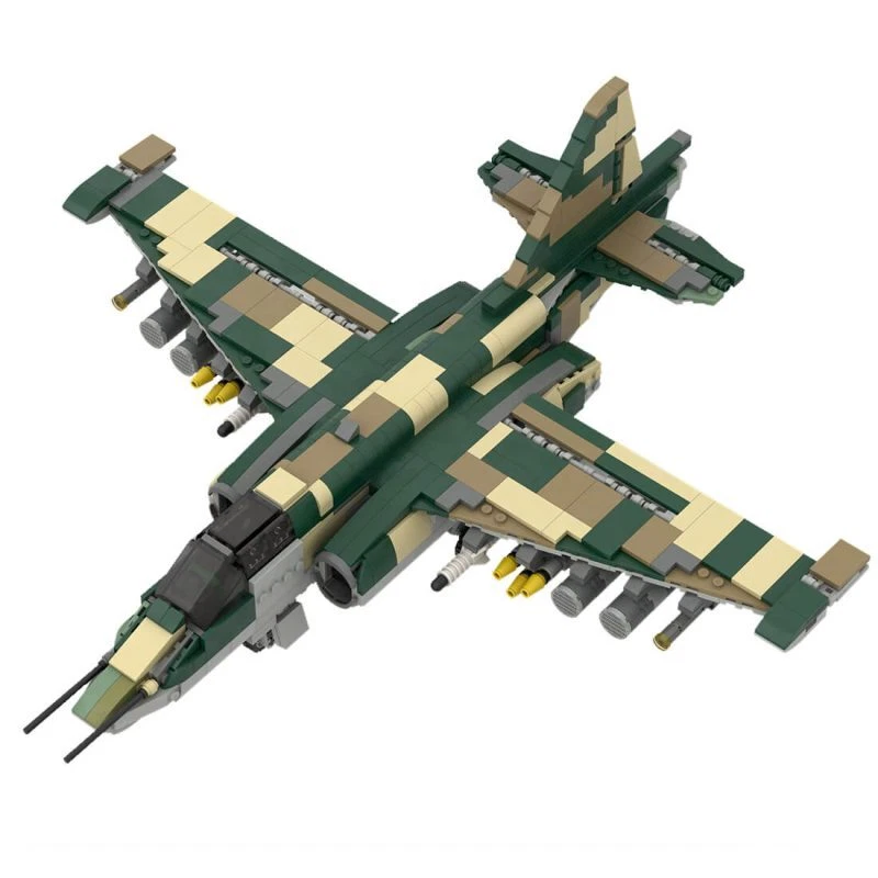 MOC-67589 Su-25 Aircraft Military 900 Pieces Building Blocks Toys Set - Image 4 of 4