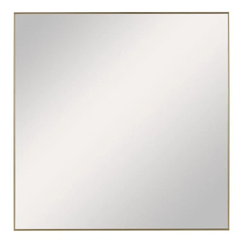 Uttermost Alexo Square Contemporary Plastic and MDF Mirror in Brushed Gold - Picture 1 of 7