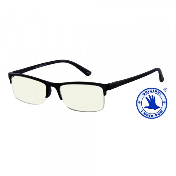 I NEED YOU GMBH Lesebrille mit Etui Bluebreaker Top Schwarz (+ 2,0 dpt)