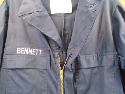 US Military Navy USN Seabees Coveralls Blue Size 44 X-Long