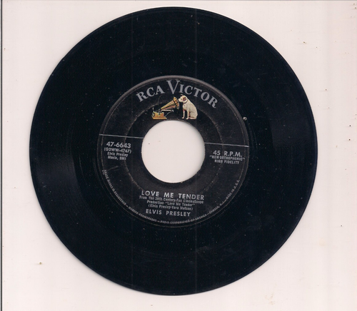 1956 ELVIS PRESLEY RCA Victor 45 rpm Record LOVE ME TENDER - ANYWAY YOU ...