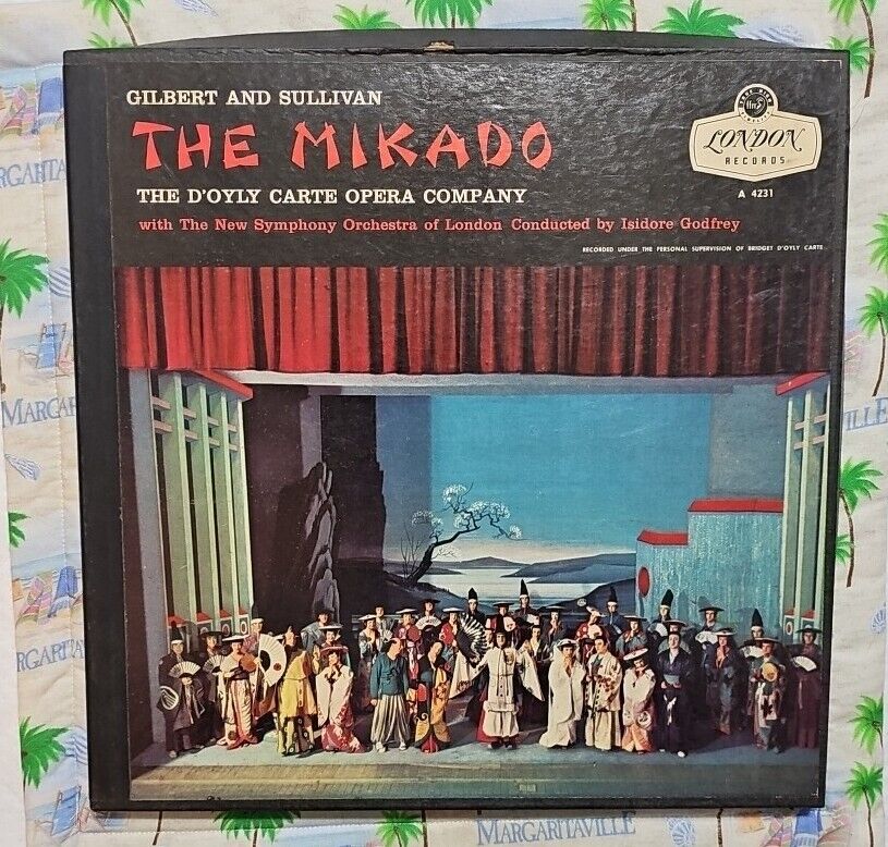 Vintage LONDON Records Stereophonic Gilbert and Sullivan The Mikado A-4231 Rare