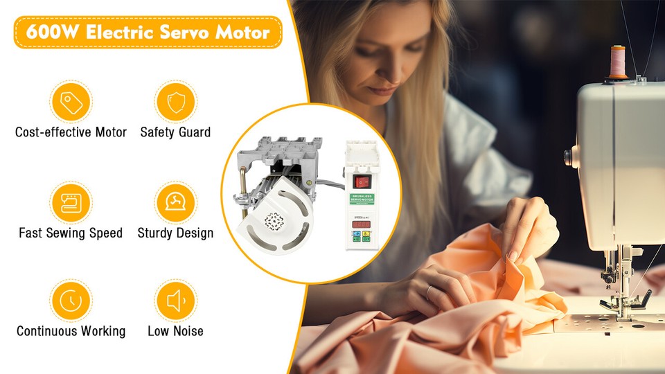 600W Brushless Servo Motor Industrial Sewing Machine Motor Energy