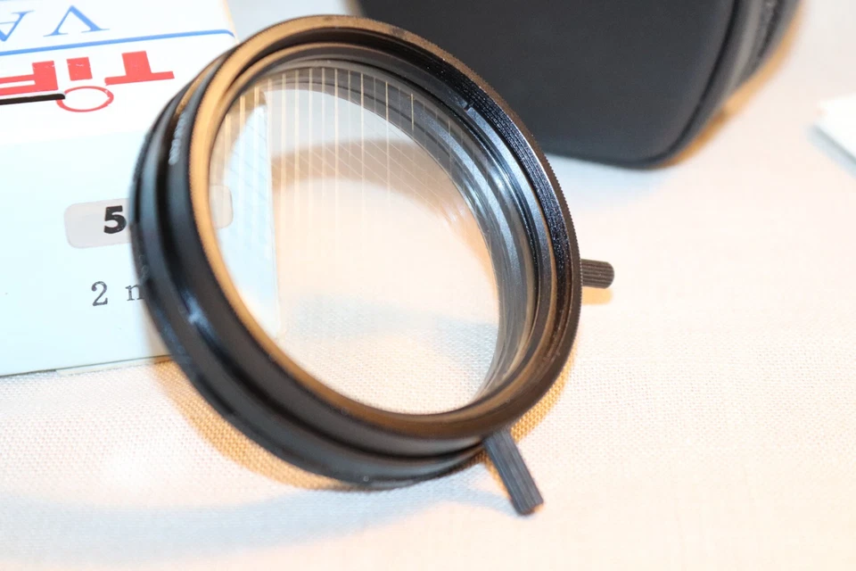 New TIFFEN 55mm VARA-Vari CROSS Screen FILTER Japan 55mm PARALLEL SCREENS Varied - Image 3 of 4