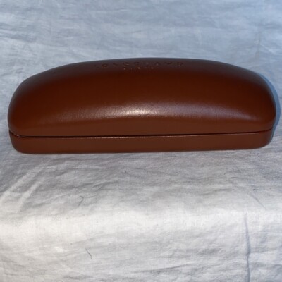 Longchamp And  Armani  Leather Eyewear Cases Longchamp Paris Brown Leather Hard Glasses Case | eBay main image 4