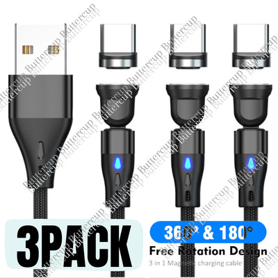 Magnetic Phone Charger Charging Cord Adapter Cable For Type C Samsung LG Android