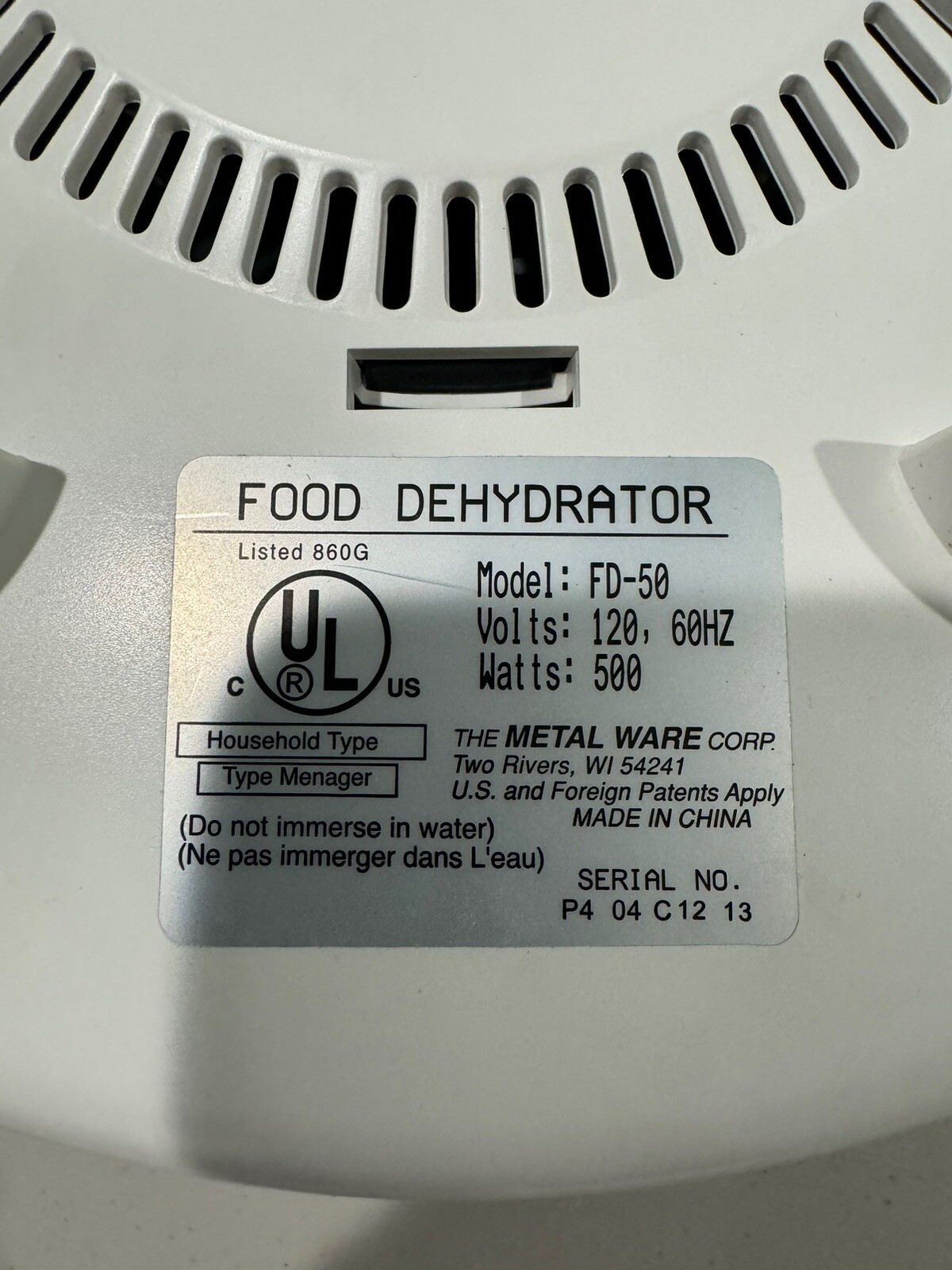 6tray American Harvest Snackmaster Dehydrator Jerky Maker FD50 w