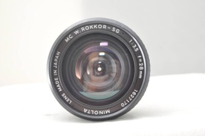 MINOLTA MC W.ROKKOR-SG 28mm F3.5 67φ Minolta MC Rokkor SG 28mm 1:3.5 tests and review- Lens QA Works