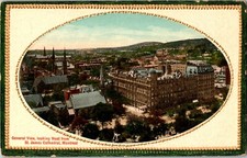 Montreal Quebec Windsor Hotel from St James Cathedral Embossed Vignette Postcard