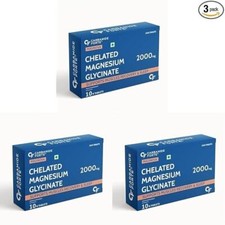 Carbamide Forte Chelated Magnesium Glycinate 2000mg 10 Veg Tablets (Pack of 3) 0.84 per thousand milligrams
