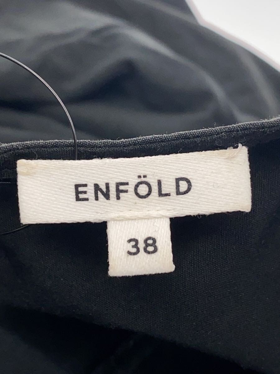 ENFOLD Other Short Sleeve Dress 38 Cotton Black Plain ENFOLD Other Short Sleeve Dress 38 Cotton Black Plain