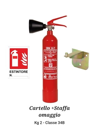 Estintore Co2 da 2 kg - Safety Expert