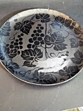 Pier 1 Black Grape pattern Salad Plate