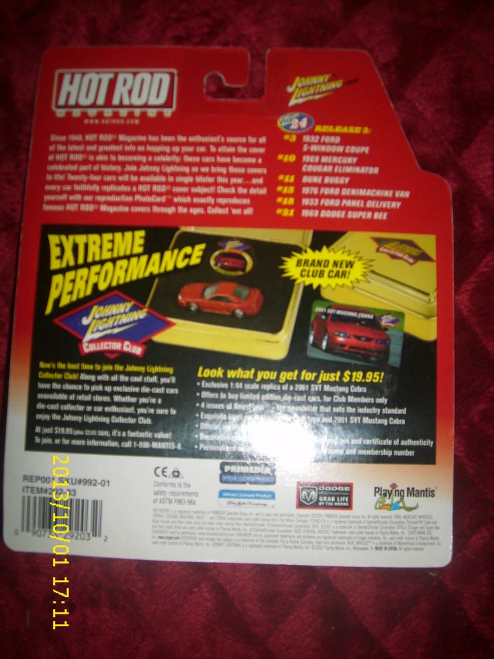 JOHNNY LIGHTING HOT ROD 1933 FORD PANEL DELIVERY #18 - Image 3 of 3