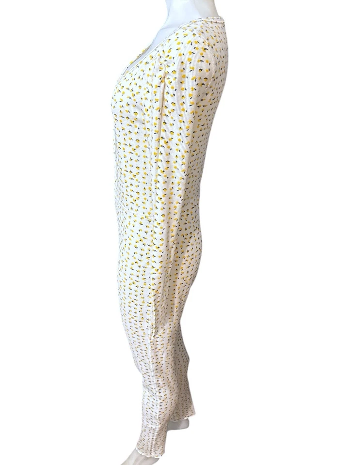 Пижамы комбинезоны FREE PEOPLE Intimate One Piece с цитрусовым лимонным принтом размер Small - Изображение 2 из 4