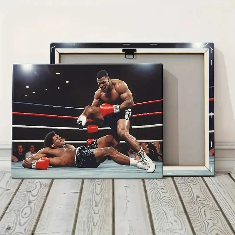 Iron Mike Tyson Canvas Painting Print Picture Wall Framed Art 24x36 Boxing - Image 3 of 3