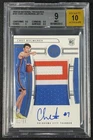 CHET HOLMGREN BGS 9 2022-23 NATIONAL TREASURES #101 ROOKIE PATCH AUTO RC 91/99