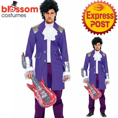 CA1466 Mens 80s Purple Rain Prince Pop Star Musician Fancy