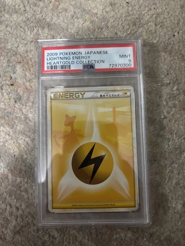 Lightning Energy 118/123 HeartGold SoulSilver LP English 10102 PSA 9 Ampharos