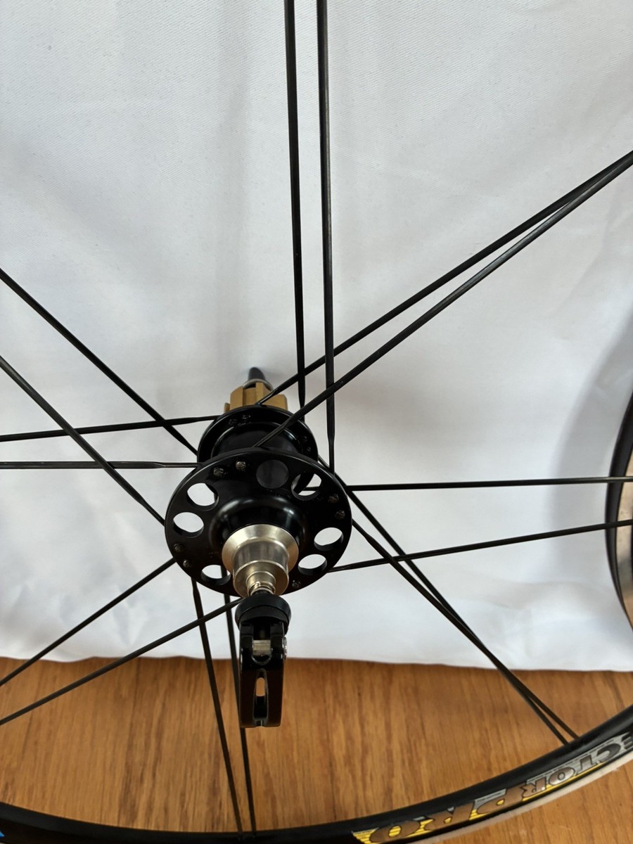 Vintage Rolf Vector Pro Wheelset Tubular Campagnolo Black Rim