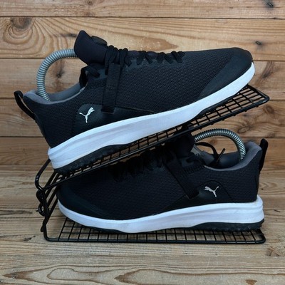 Puma Turnschuhe Damen Größe UK 5 Fusion Evo Golf schwarz ohne Spikes Schuhe Jugend GS
