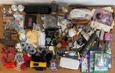 Vintage Antique Junk Drawer Lot Coins, Silver, Collectibles, Cards, Tokens++  L4