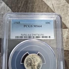 1945 Mercury Dime PCGS MS64 Silver 10C Philadelphia