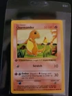 Charmander 1st Edition Shadowless Base Set Gray Stamp 1999 Pokemon Card MINT