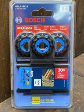 Bosch Starlock 3-pack Carbide Oscillating Blades Osl114c-3 3 Pack
