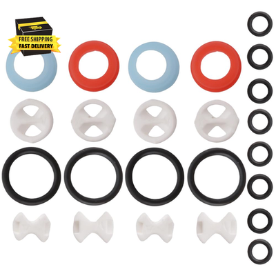 #ad 24 Pcs Pleochroic Faucet Washers Assortment Kit Silicon Washer Insert Turn Repl $11.32