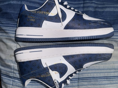 #ad Navy Blue LV Air Force 1 $100.00