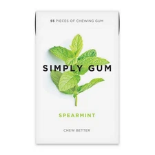 Spearmint Gum 55 Count (Case Of 6)  by Simplygum