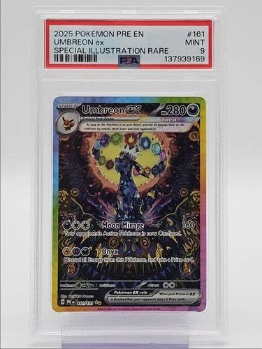 UMBREON VMAX 2025 POKEMON PRISMATIC SPECIAL ILLUSTRATION RARE PSA 9 Q4444