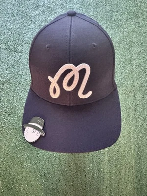 MALBON KOREA Malbon Golf Magnetic Ball Marker Hat Cap – Premium Golf Accessory- Navy Blue