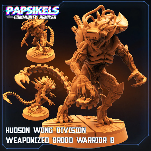 Hudson Wong Division Xenos and Handler | Aliens Vs Humans II | Papsikels | Sci-F - Picture 4 of 4