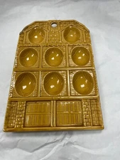 Eight space devil egg tray made from ceramic marked Japan