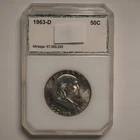 1963 *D* Franklin Half Dollar - HOLDERED - FREE SHIP! G1460