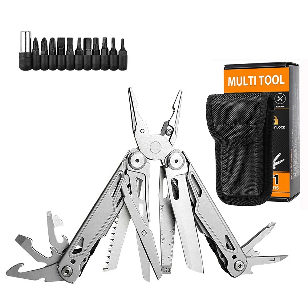 Multi Tool Pliers 16-in-1 Knife Saw Screwdriver Scissors For DIY,Home, Outdoors