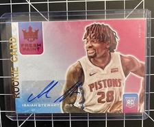 2020-21 Panini Court Kings Fresh Paint Isaiah Stewart Ruby /99 Rookie