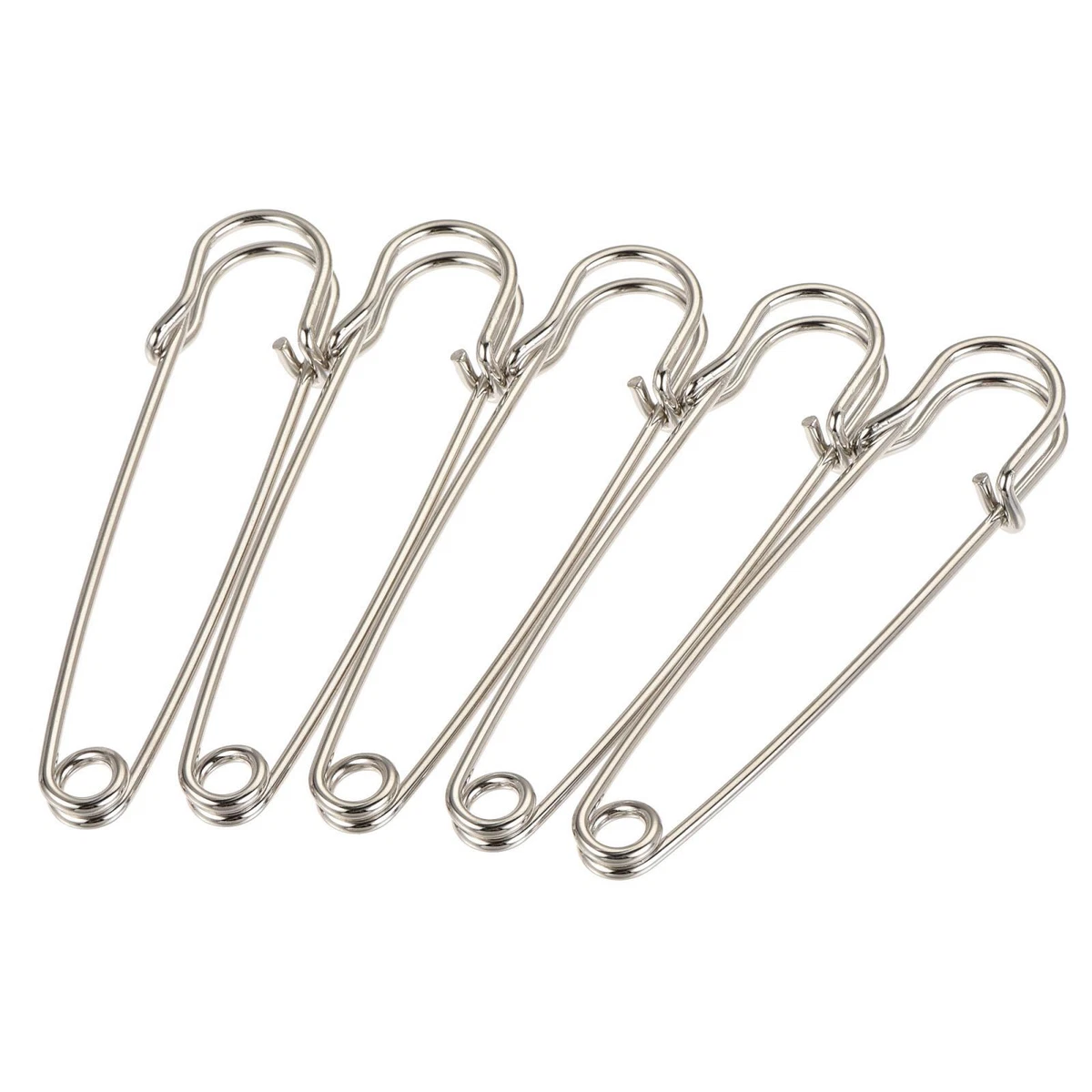 Safety Pins 2.95 Inch Large Metal Sewing Pins for Office Home